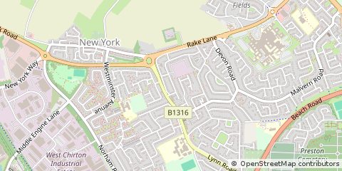 Map of North Shields, Tyne & Wear