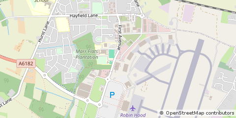 Map of Doncaster, S Yorks