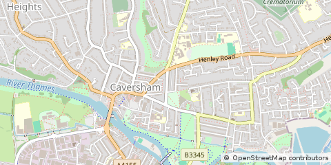 Map of Reading, Berkshire