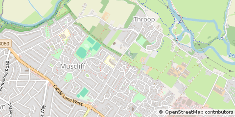 Map of Bournemouth, Dorset