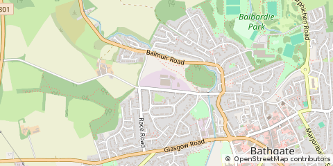 Map of West Lothian