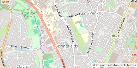 Map of Stoke-on-Trent