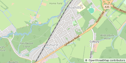 Map of Southampton, Hampshire