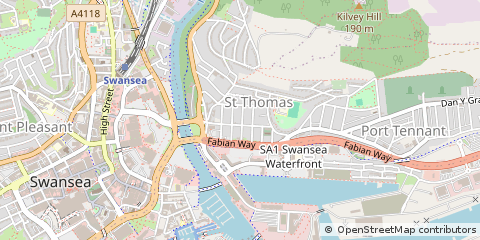 Map of Swansea