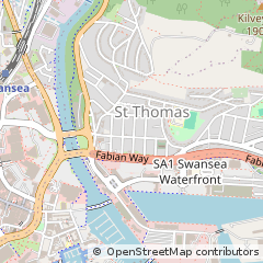 Map of Swansea