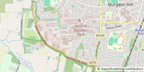 Map of Burgess Hill, West Sussex