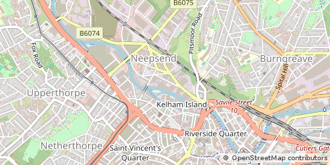 Map of Sheffield