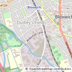Map of Walsall, West Midlands