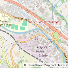 Map of Pontypridd