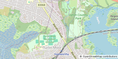 Map of Poole, Dorset