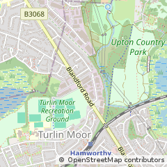 Map of Poole, Dorset