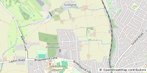 Map of Leeds, West Yorkshire