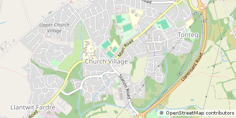 Map of Pontypridd