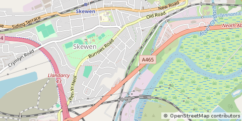 Map of Neath