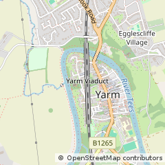 Map of Yarm, North Yorkshire