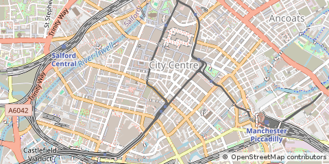 Map of Manchester
