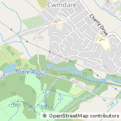 Map of Aberdare, Rhondda Cynon Taff