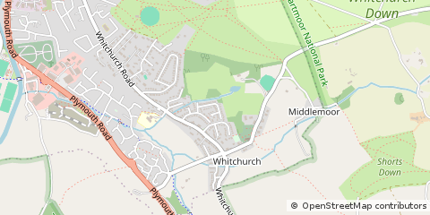 Map of Tavistock, Devon