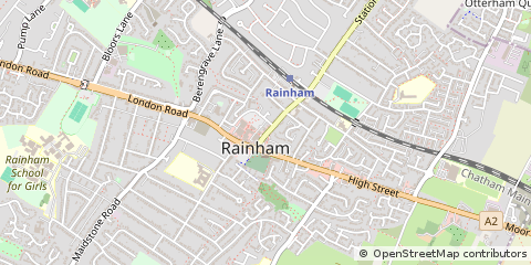Map of Gillingham, Kent