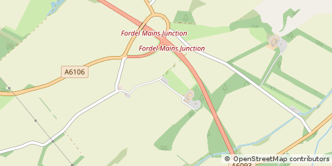 Map of Dalkeith, Midlothian