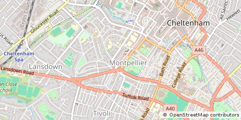 Map of Cheltenham