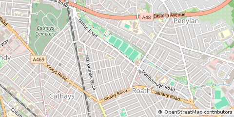 Map of Cardiff
