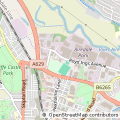 Map of Keighley, West Yorkshire
