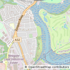 Map of Fareham, Hampshire