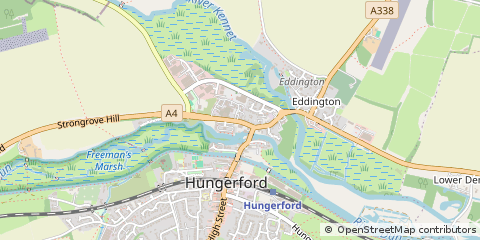 Map of Hungerford, Berkshire