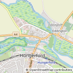 Map of Hungerford, Berkshire