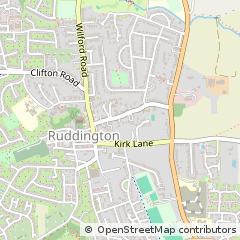 Map of Nottingham, Nottinghamshire