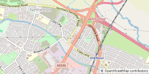 Map of Liverpool, Merseyside