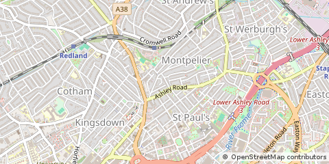 Map of Bristol, Somerset
