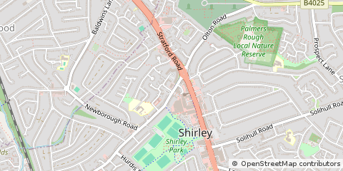Map of Solihull