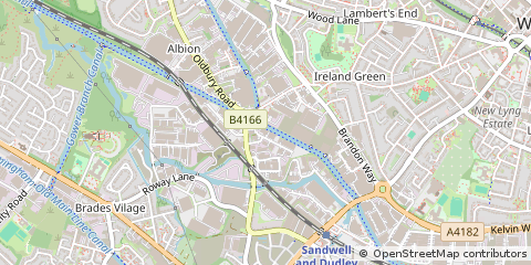 Map of West Bromwich
