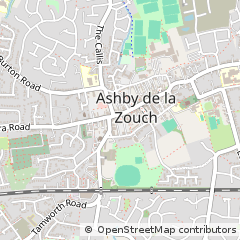 Map of Ashby-DE-LA-Zouch, Leicestershire