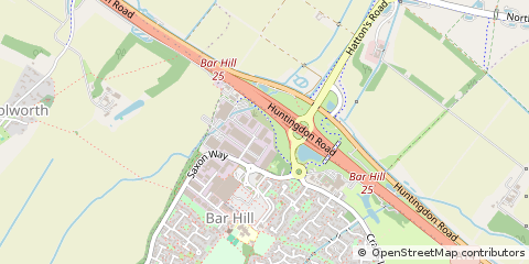 Map of Cambridge, Cambs