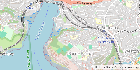 Map of Plymouth, Devon
