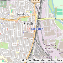 Map of Eastleigh, Southampton