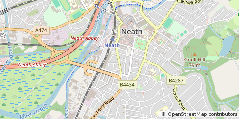 Map of Neath