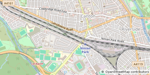 Map of Cardiff