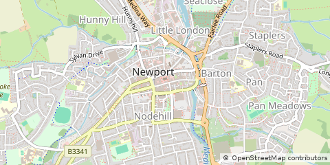 Map of Newport, Isle of Wight