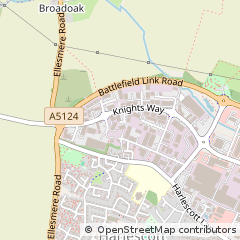 Map of Shrewsbury, Shropshire