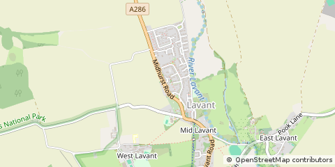 Map of Lavant, West Sussex