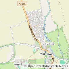 Map of Lavant, West Sussex