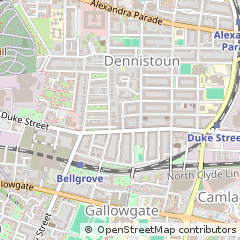 Map of Glasgow, Lanarkshire