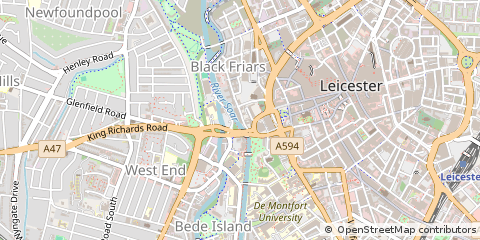 Map of Leicester
