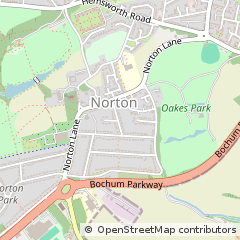 Map of Sheffield, South Yorkshire