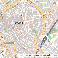 Map of Leicester, Leicestershire