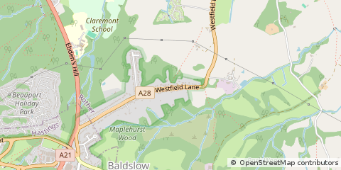 Map of ST. Leonards-on-SEA, East Sussex